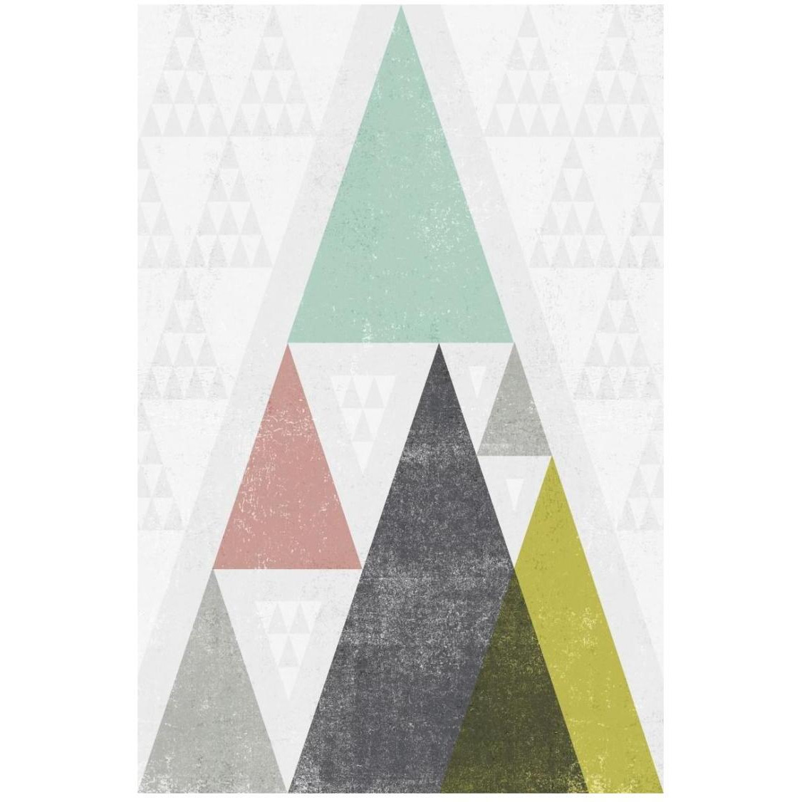 Mod Triangles III -Paper Art-18&quotx26"