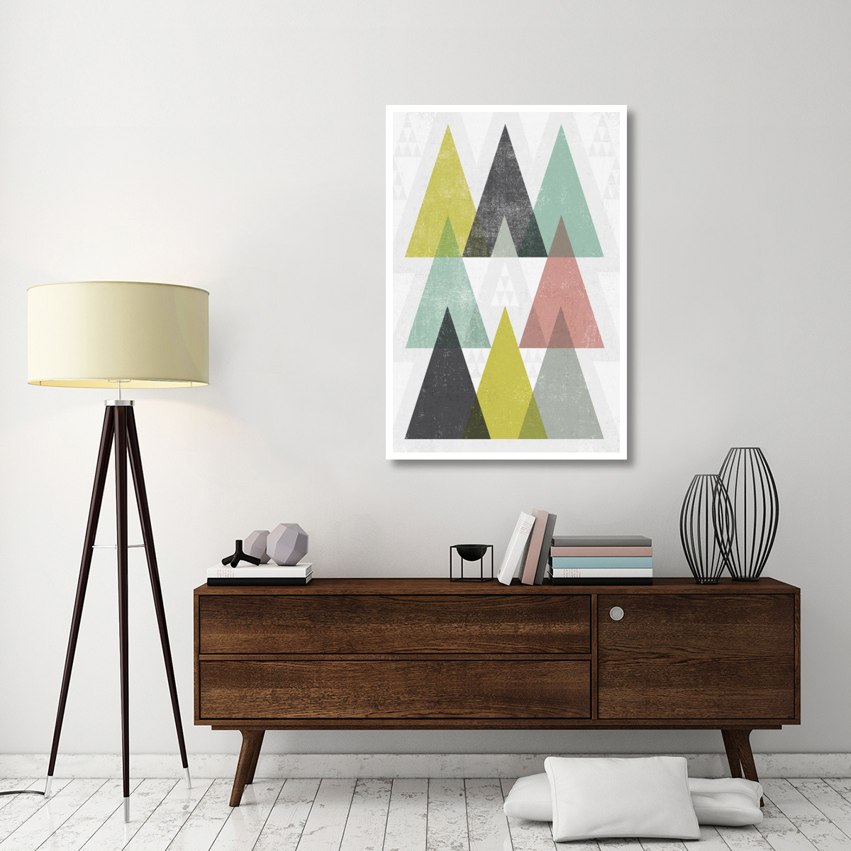 Mod Triangles IV -Paper Art-34&quotx50"