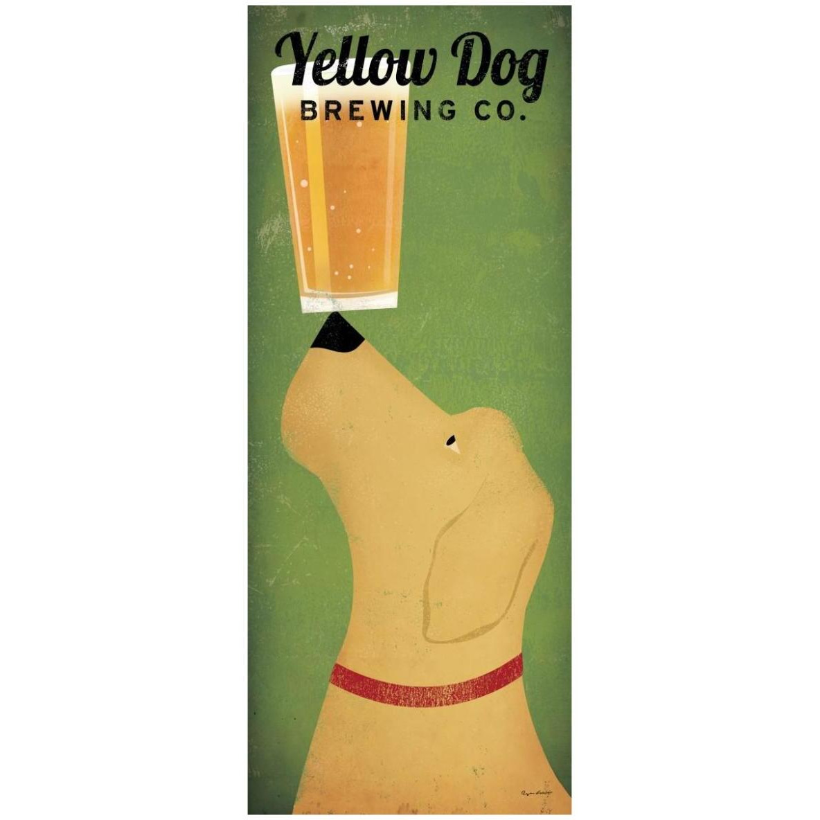 Yellow Dog Brewing Co Square -Paper Art-32&quotx77"