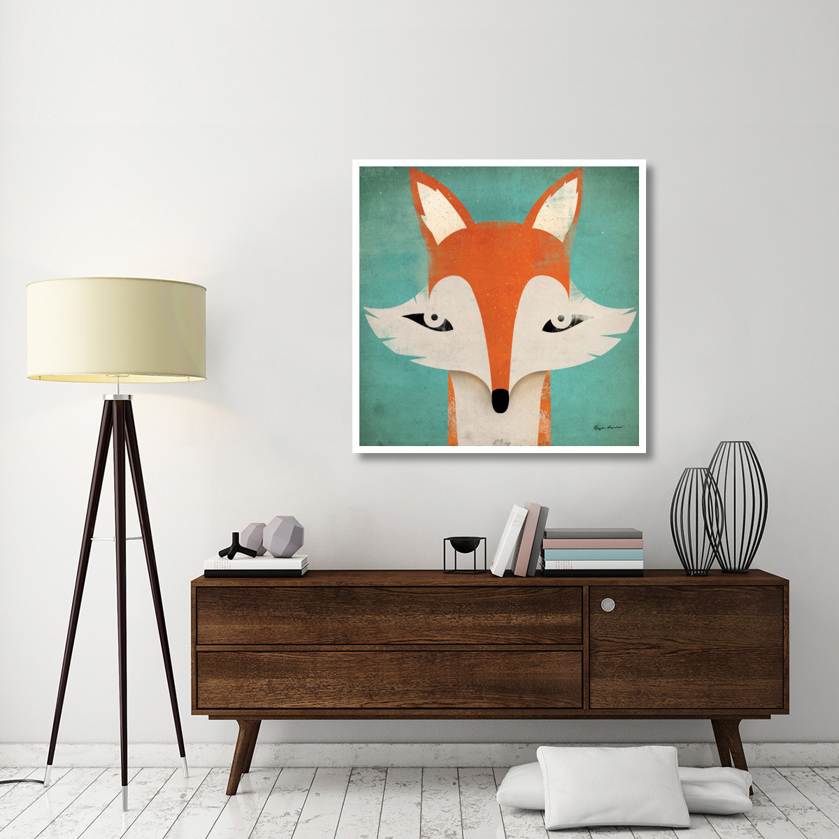 Fox -Paper Art-42&quotx42"