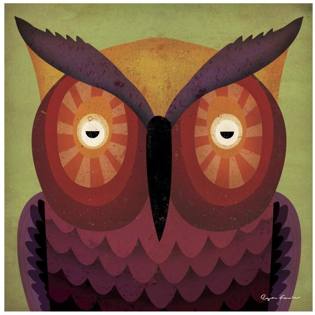 Owl Wow -Paper Art-20&quotx20"