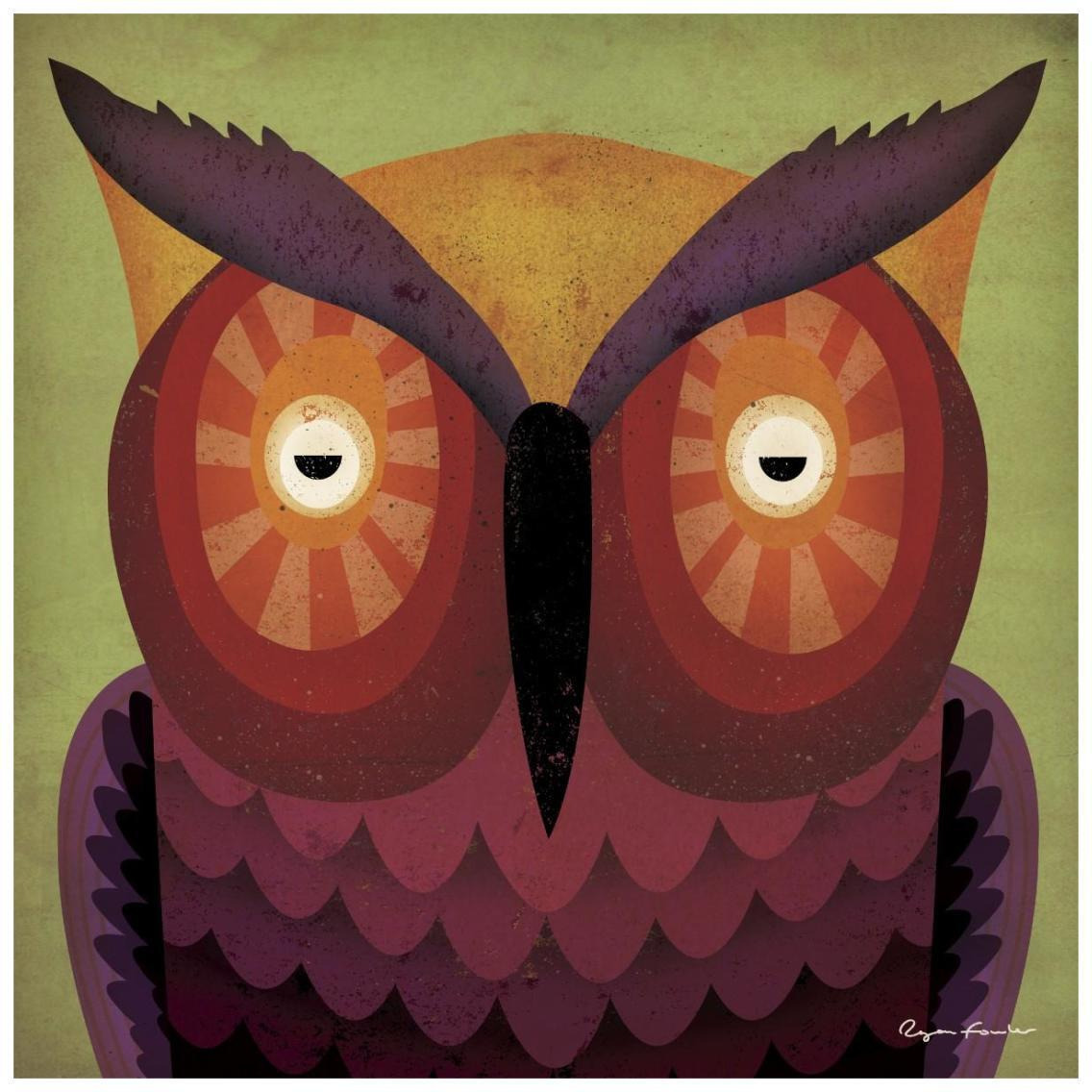 Owl Wow -Paper Art-26&quotx26"