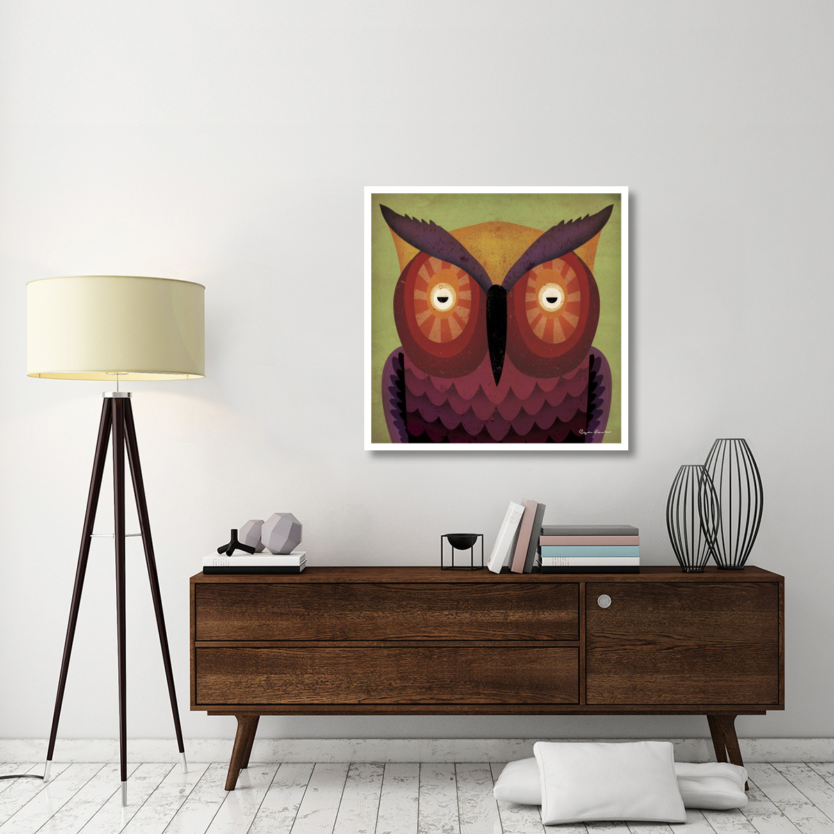 Owl Wow -Paper Art-38&quotx38"