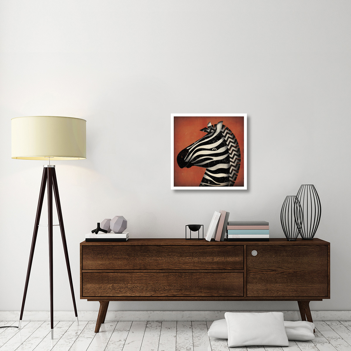 Zebra Wow -Paper Art-26&quotx26"