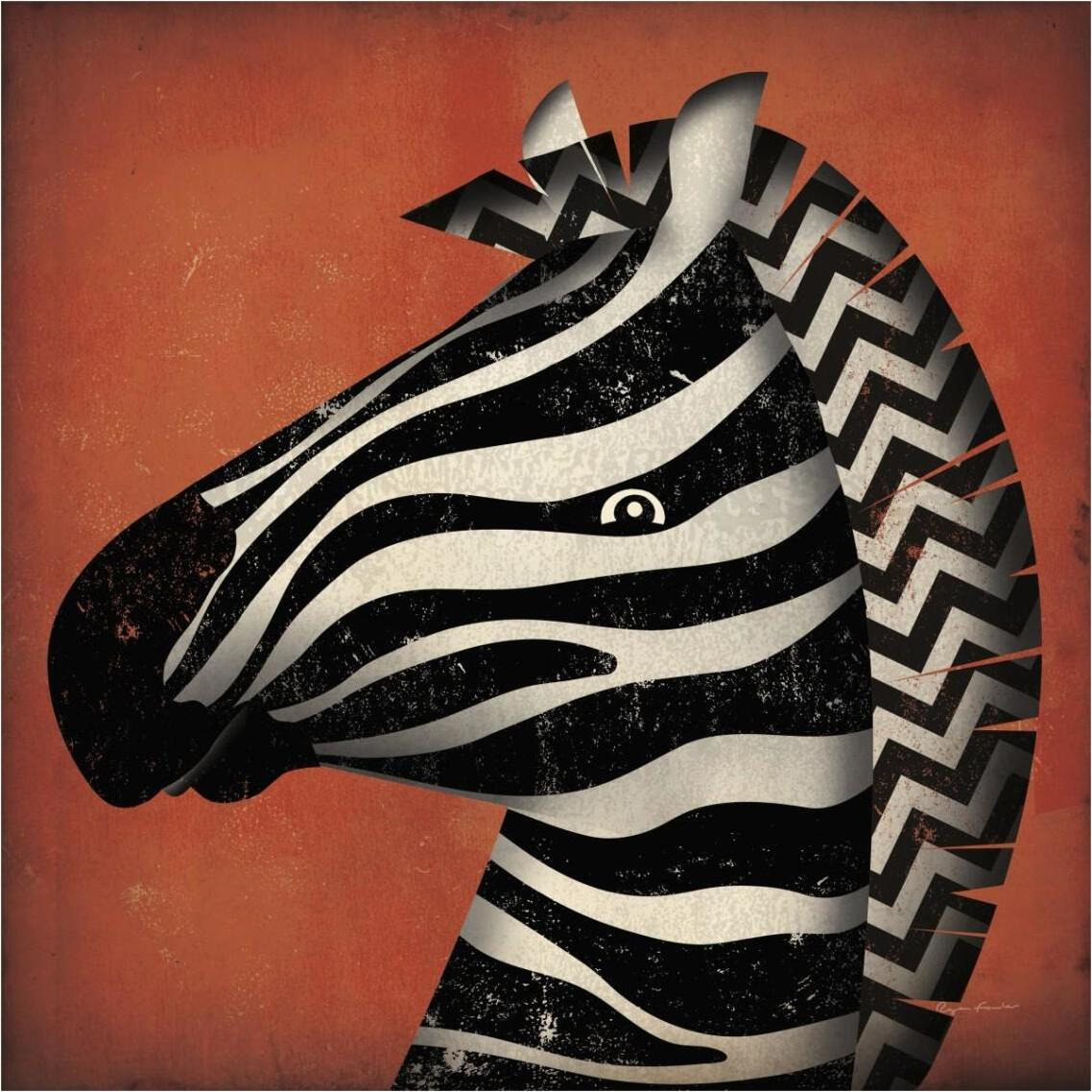 Zebra Wow -Paper Art-38&quotx38"