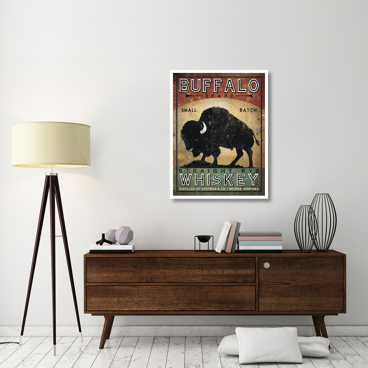 Buffalo Whiskey -Paper Art-32&quotx42"