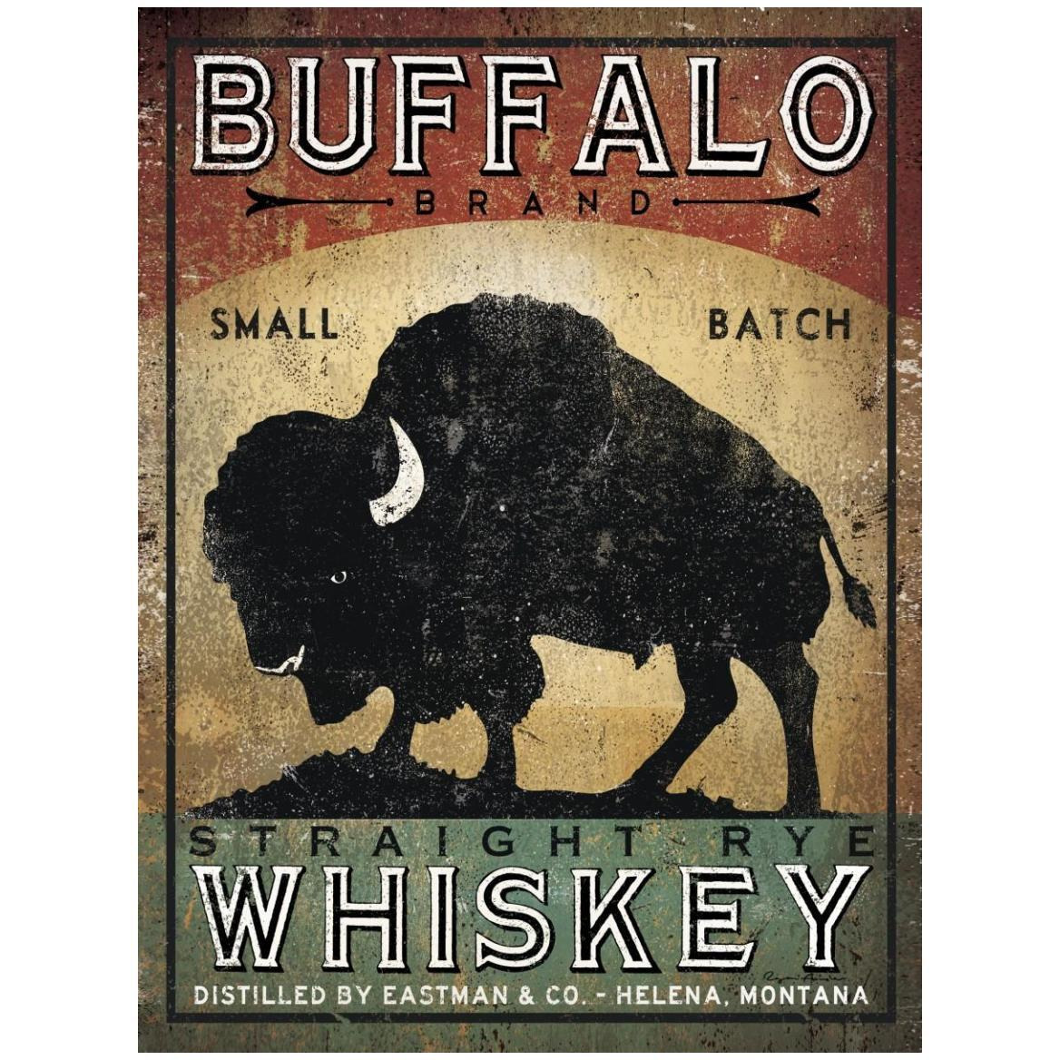 Buffalo Whiskey -Paper Art-38&quotx50"