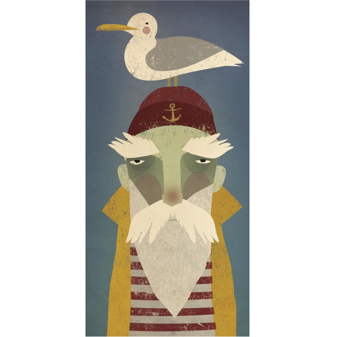 Fisherman VIII -Paper Art-38&quotx74"