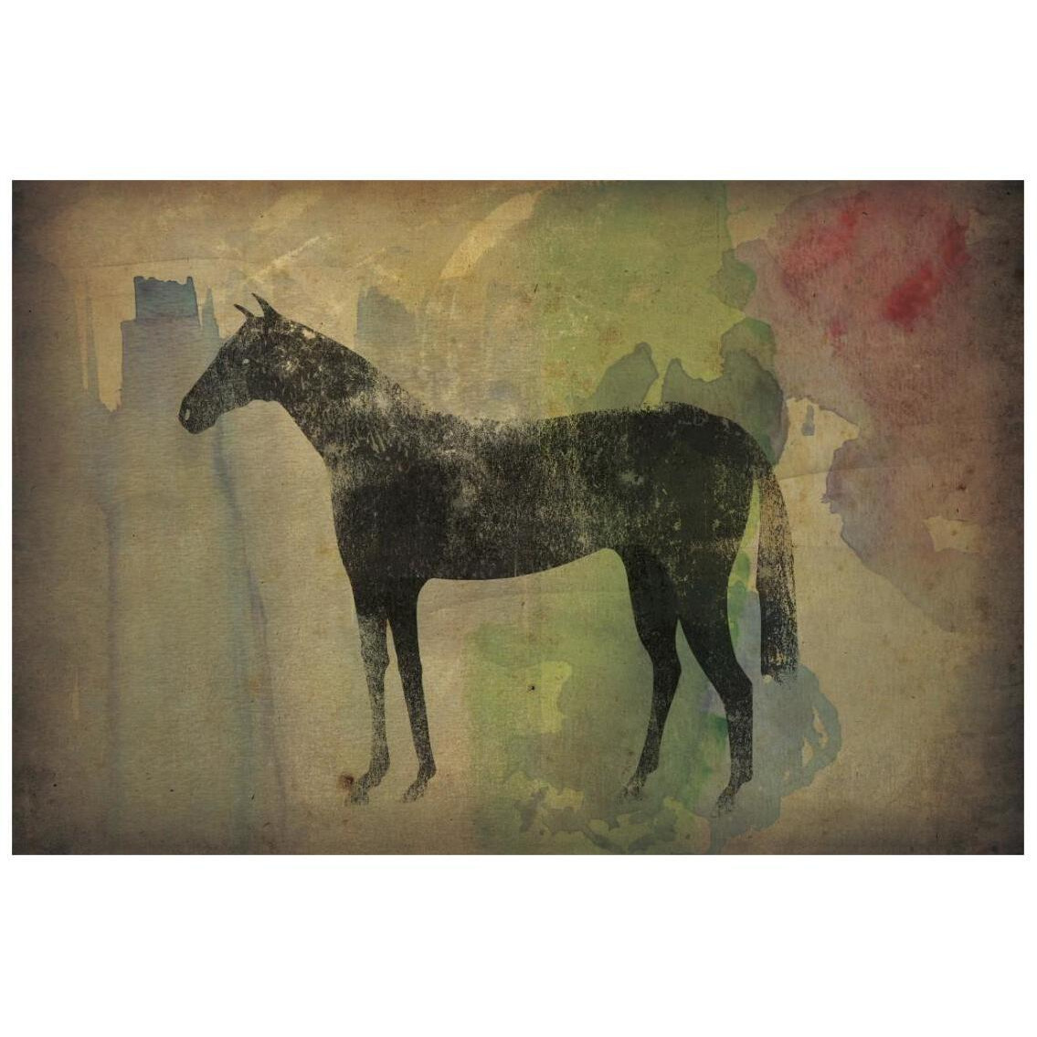 Cheval Noir v2 -Paper Art-26&quotx18"