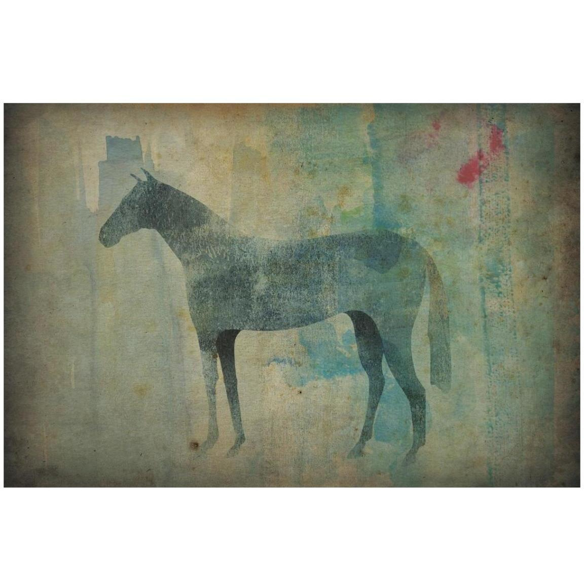 Cheval Noir v3 -Paper Art-20&quotx14"