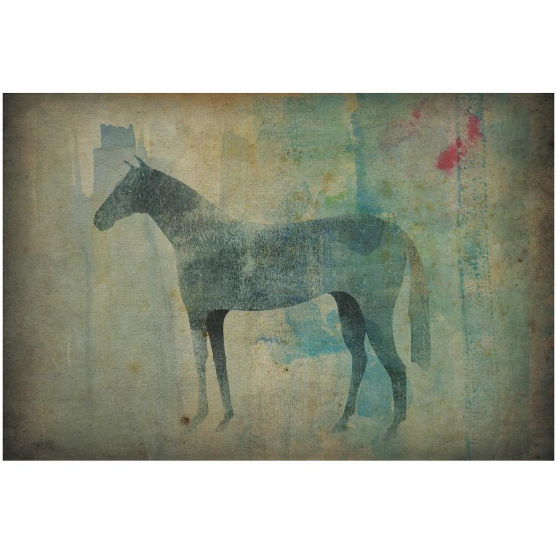 Cheval Noir v3 -Paper Art-32&quotx22"