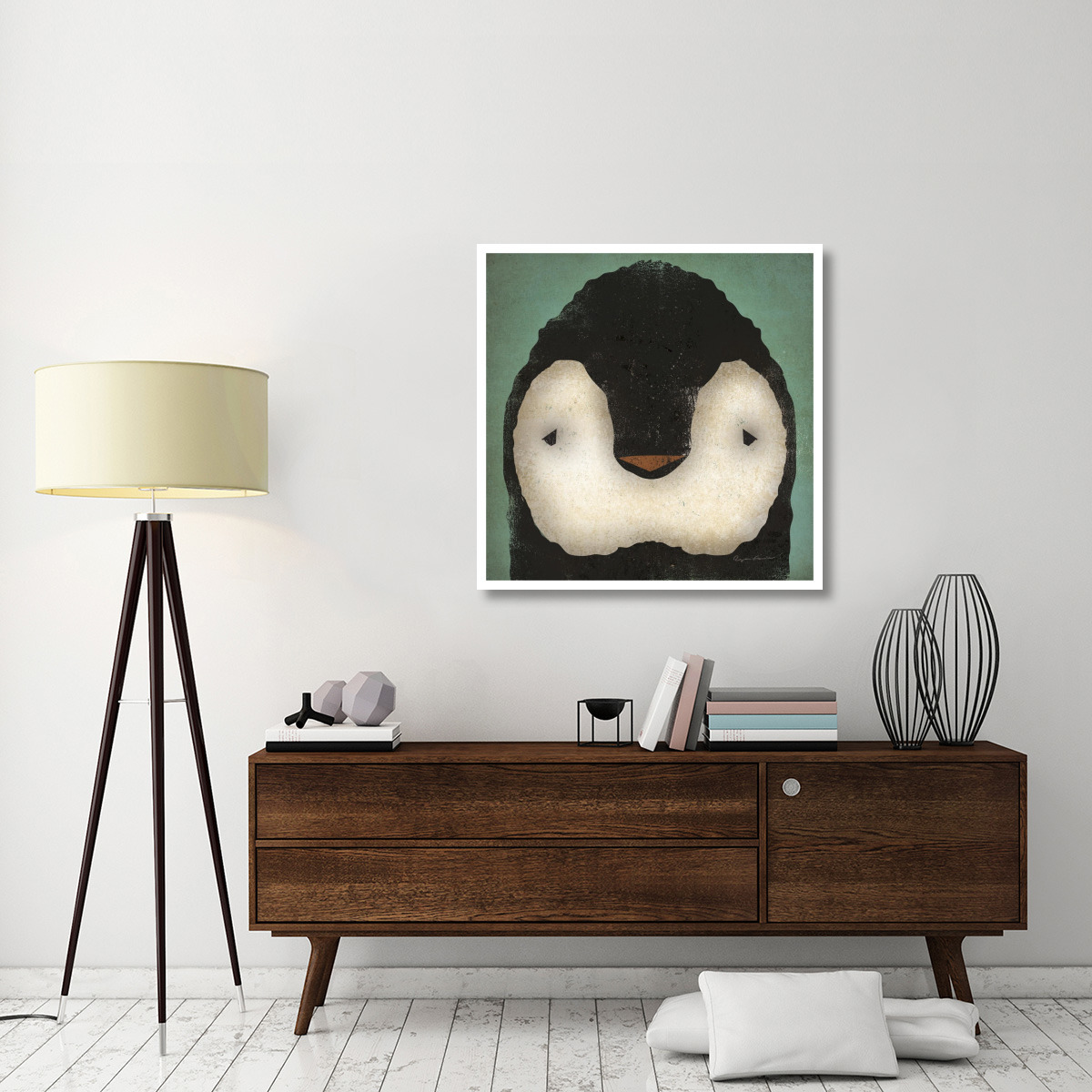 Baby Penguin -Paper Art-38&quotx38"