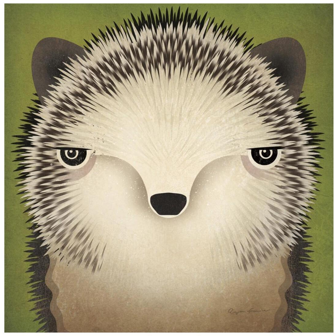 Baby Hedgehog -Paper Art-20&quotx20"