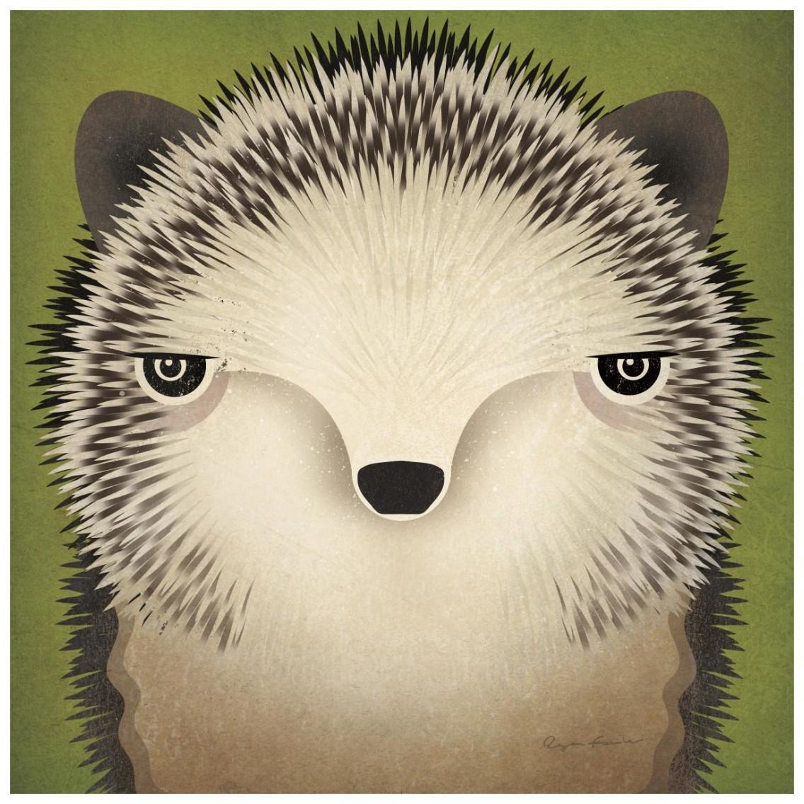 Baby Hedgehog -Paper Art-26&quotx26"