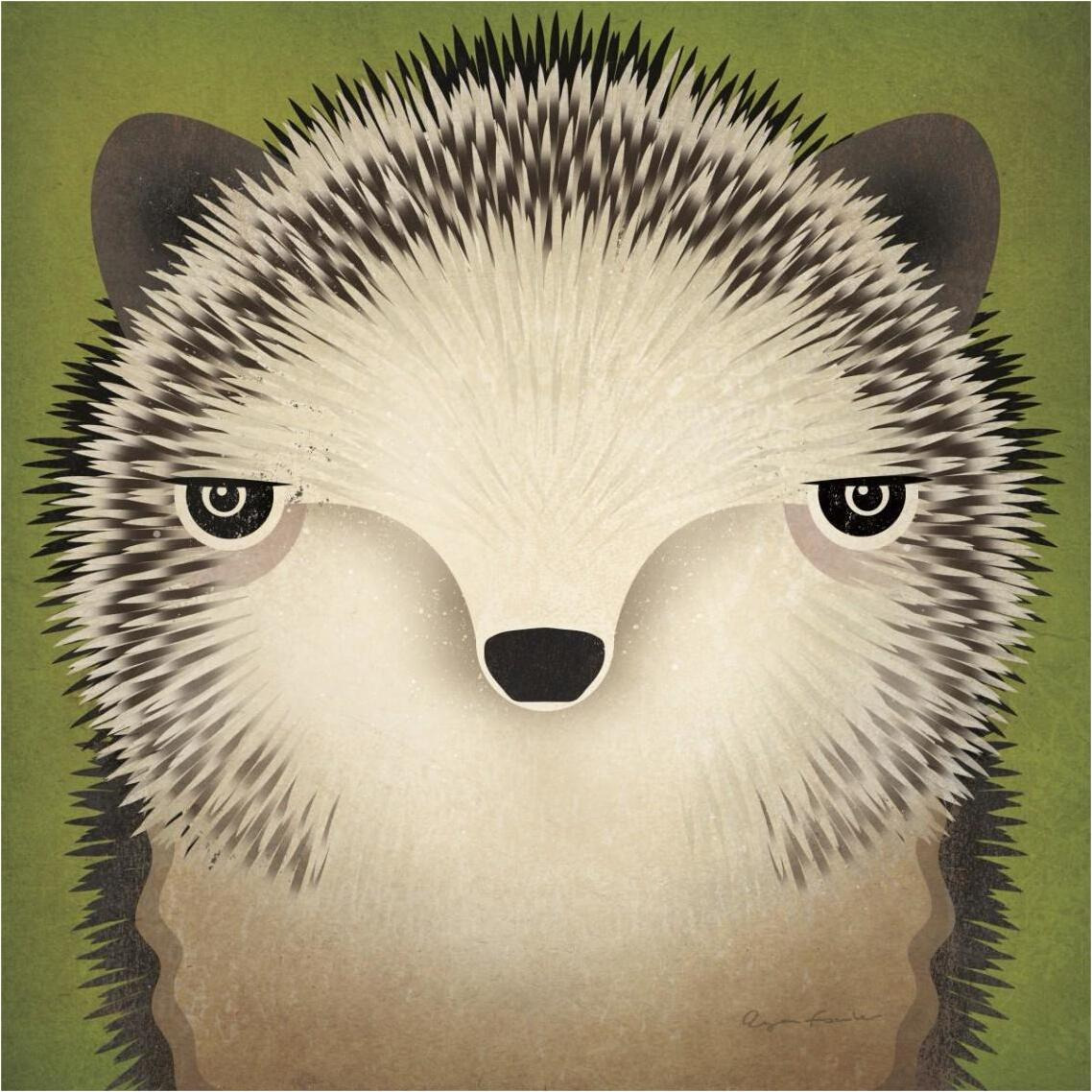 Baby Hedgehog -Paper Art-38&quotx38"