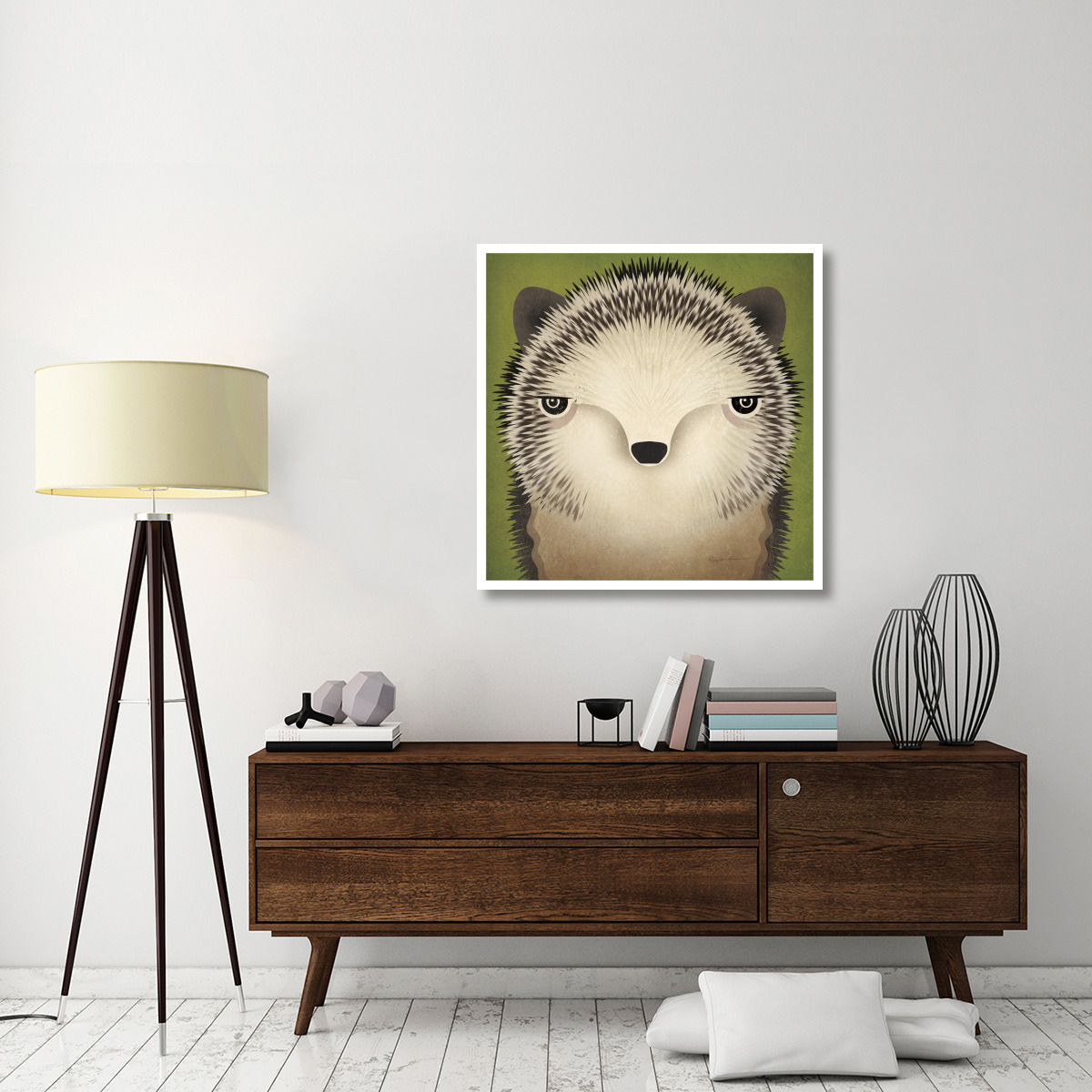 Baby Hedgehog -Paper Art-38&quotx38"