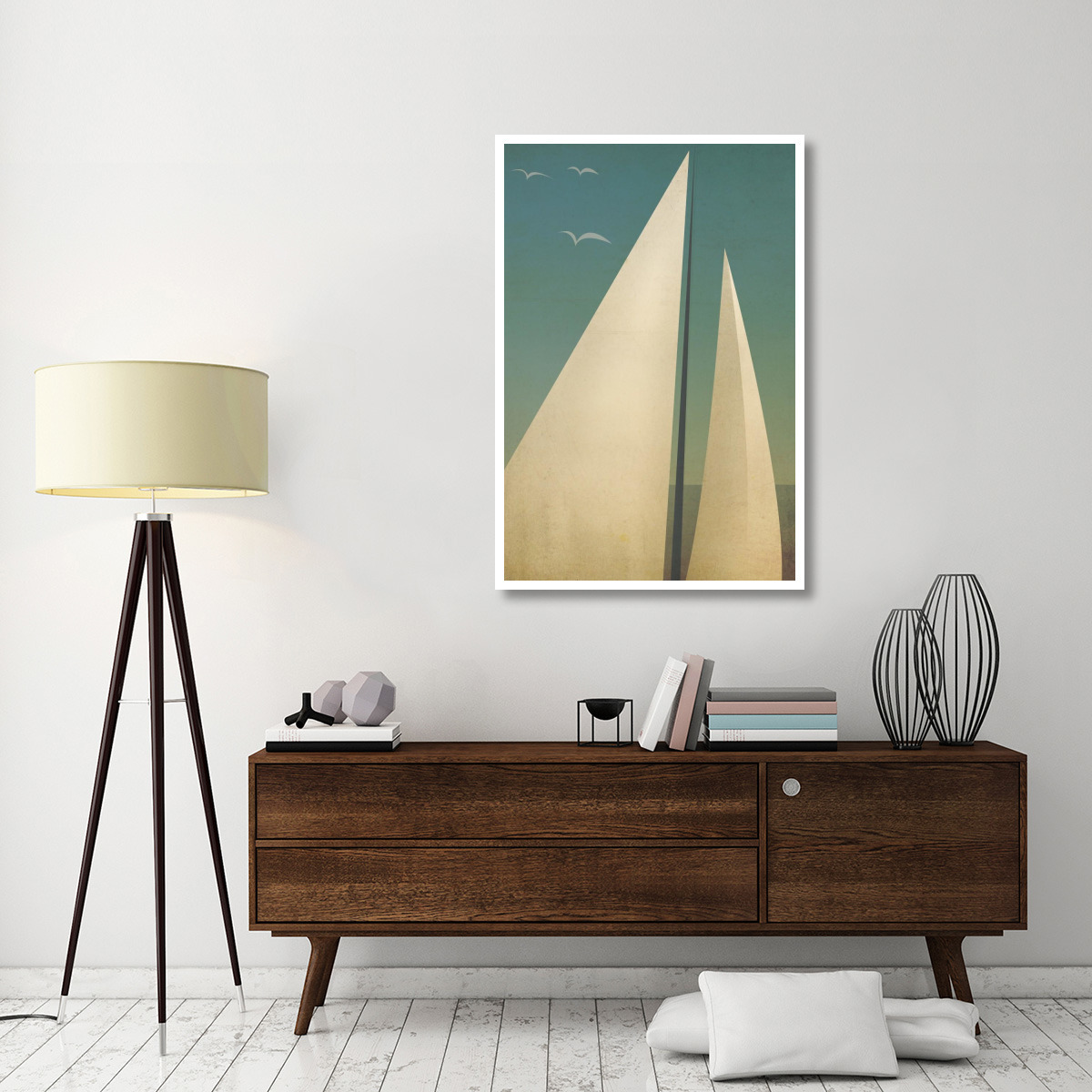 Sails I -Paper Art-34&quotx50"