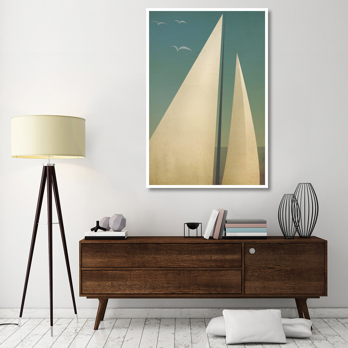 Sails I -Paper Art-42&quotx62"