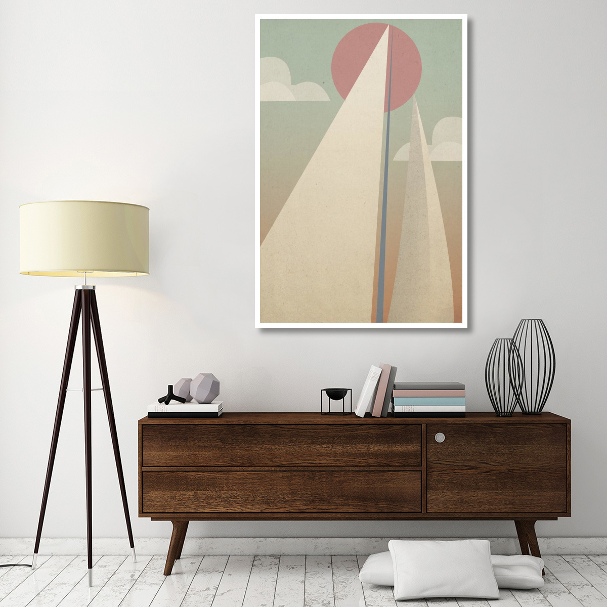 Sails II -Paper Art-42&quotx62"