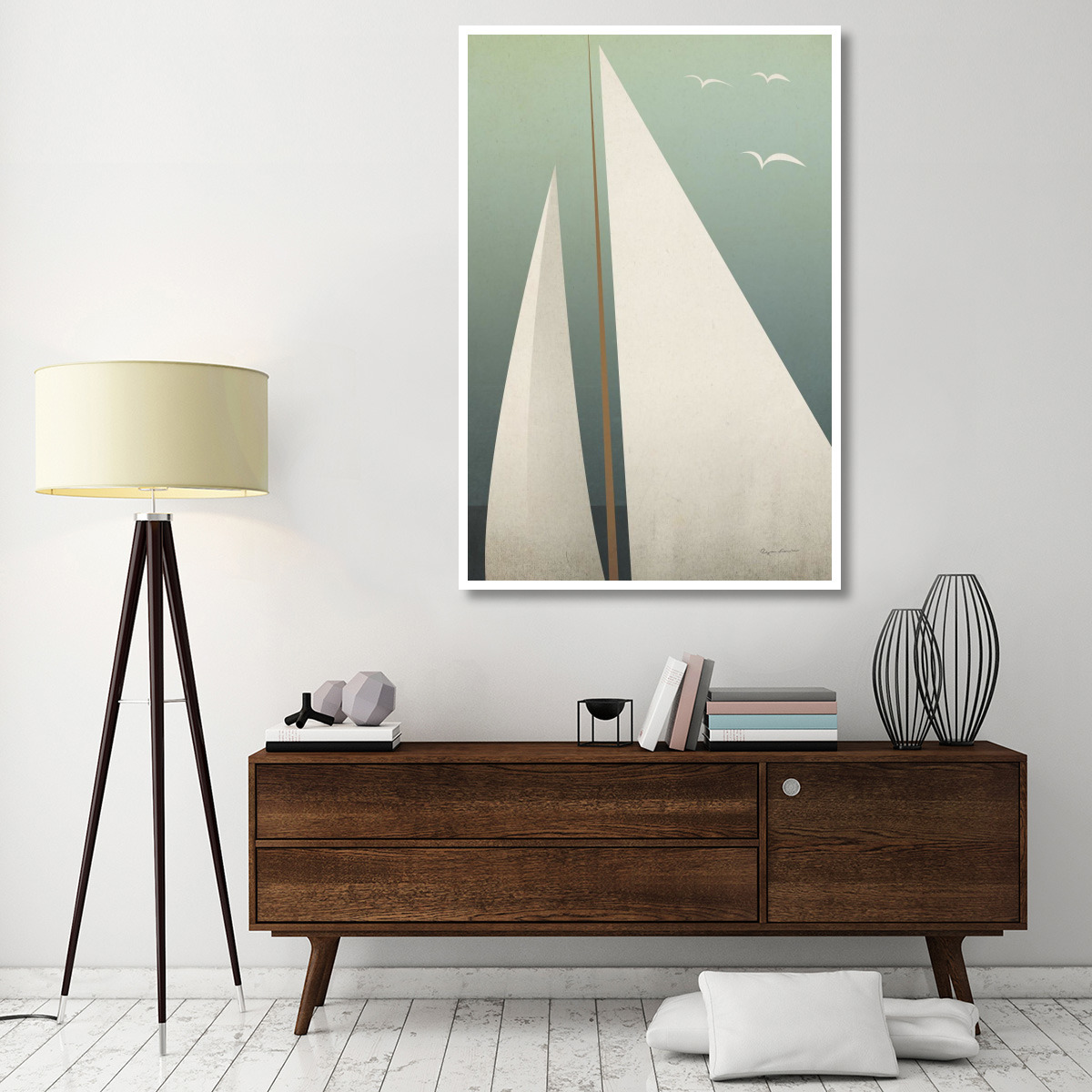 Sails IV -Paper Art-42&quotx62"