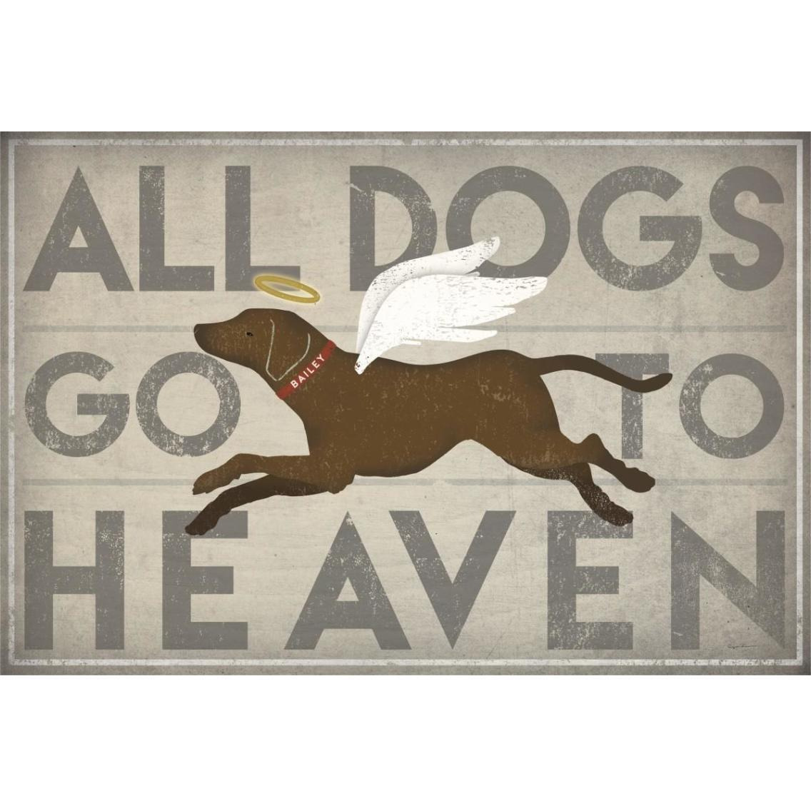 All Dogs Go to Heaven II -Paper Art-38&quotx26"