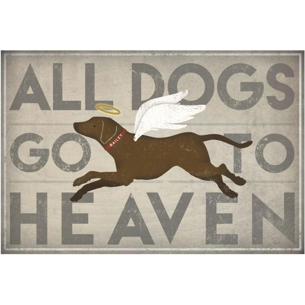 All Dogs Go to Heaven II -Paper Art-50&quotx34"