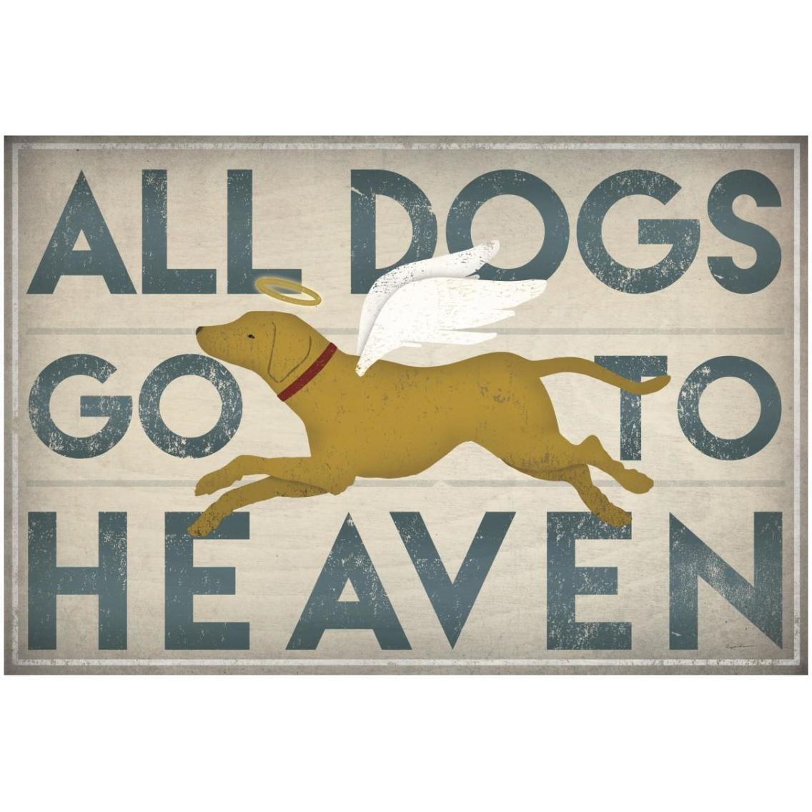 All Dogs Go to Heaven III -Paper Art-32&quotx22"