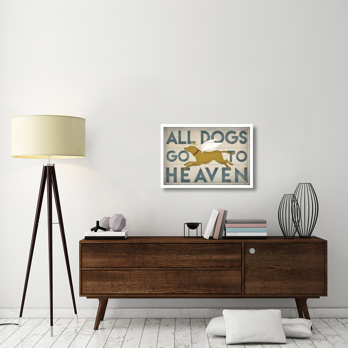 All Dogs Go to Heaven III -Paper Art-32&quotx22"