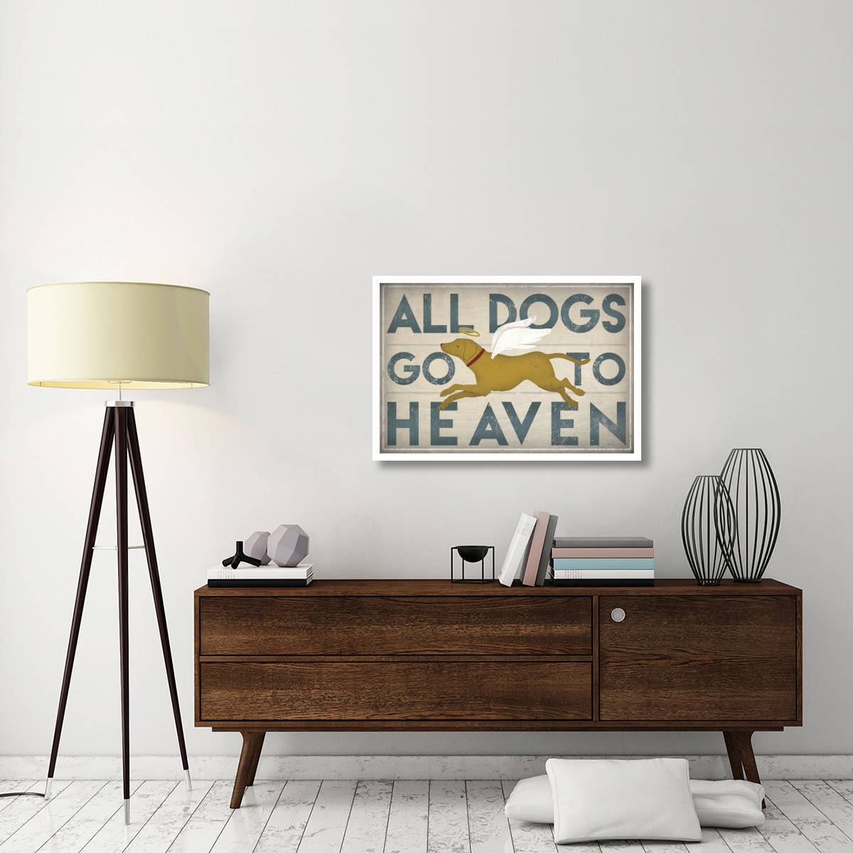 All Dogs Go to Heaven III -Paper Art-38&quotx26"