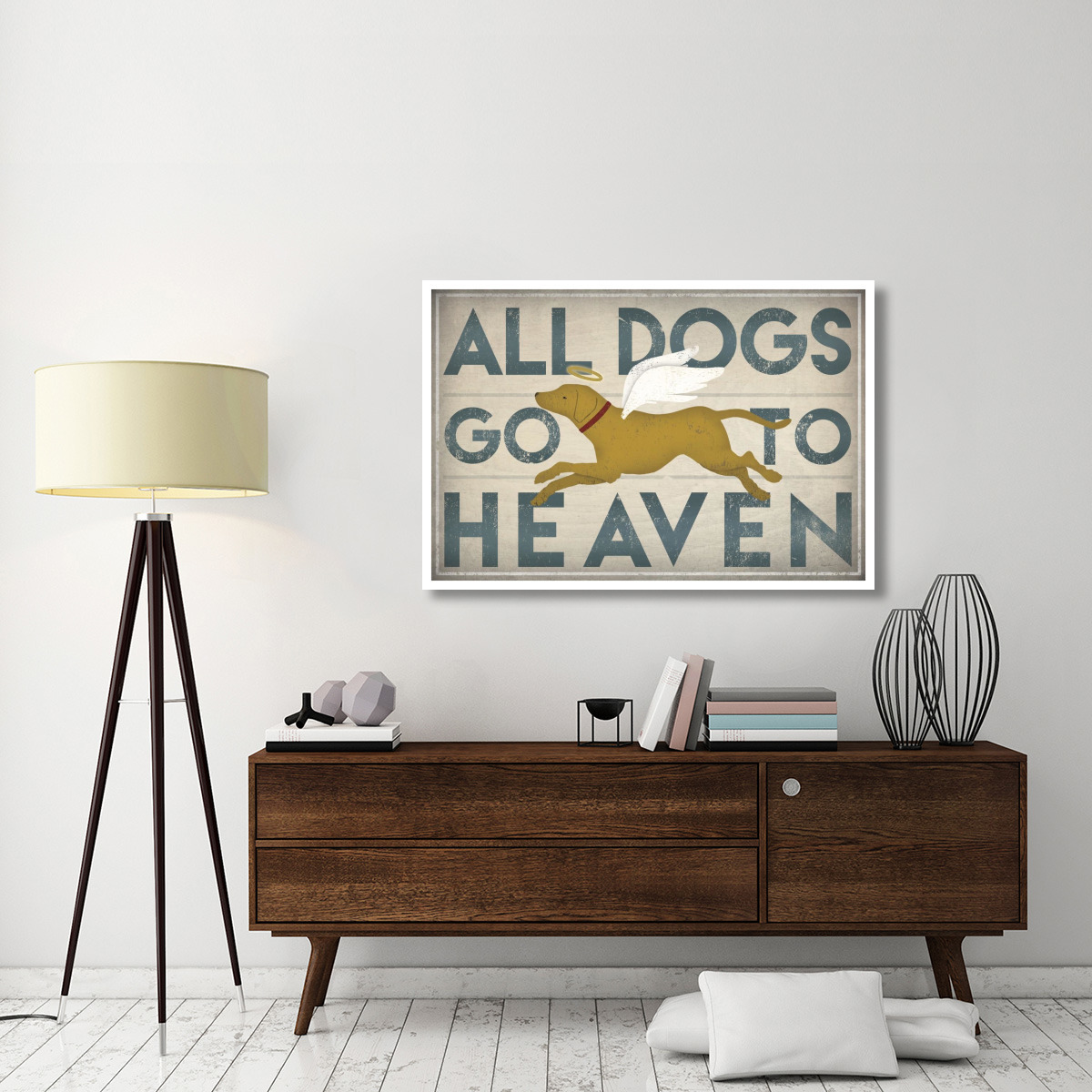 All Dogs Go to Heaven III -Paper Art-50&quotx34"