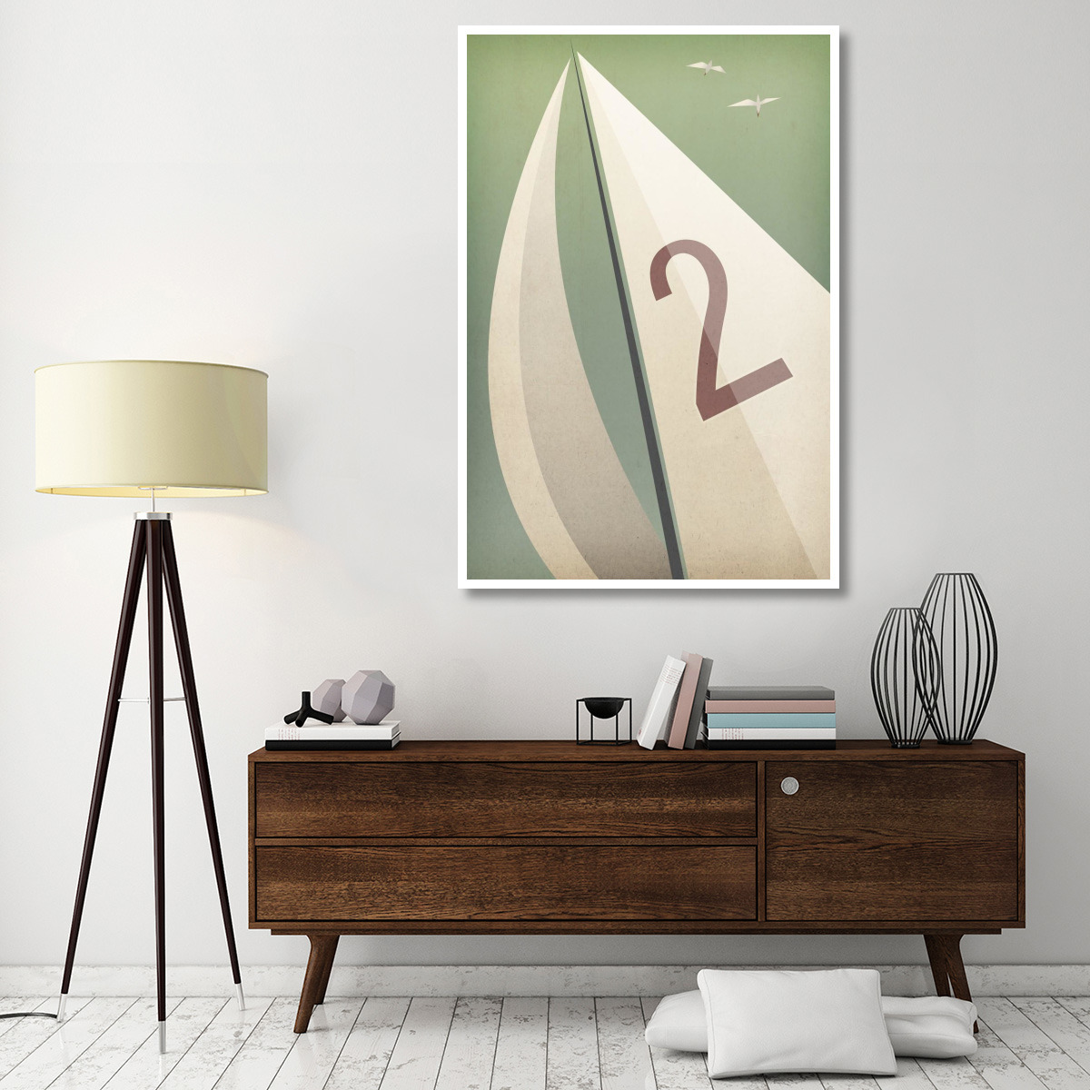 Sails VIII -Paper Art-42&quotx62"