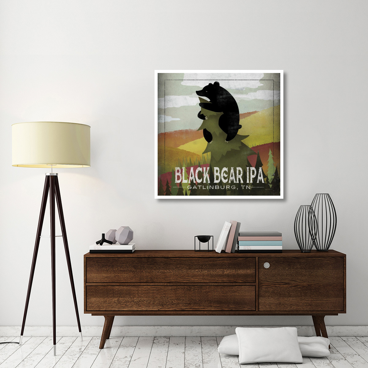 Leaf Peeper Black Bear IPA -Paper Art-42&quotx42"