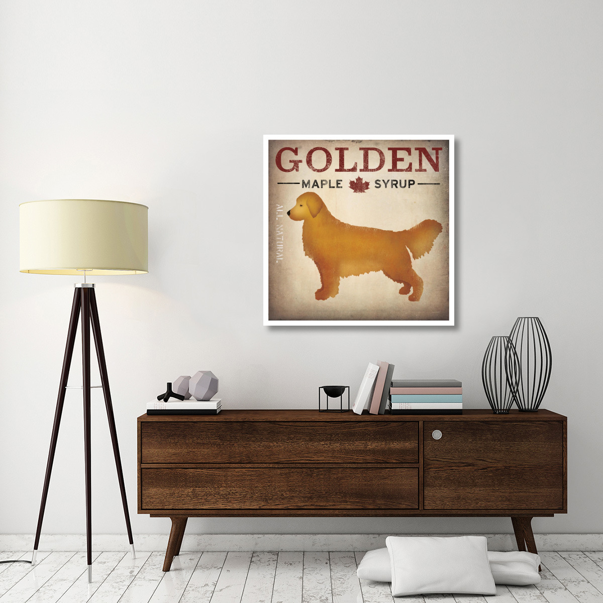 Golden Dog at Show No VT -Paper Art-38&quotx38"