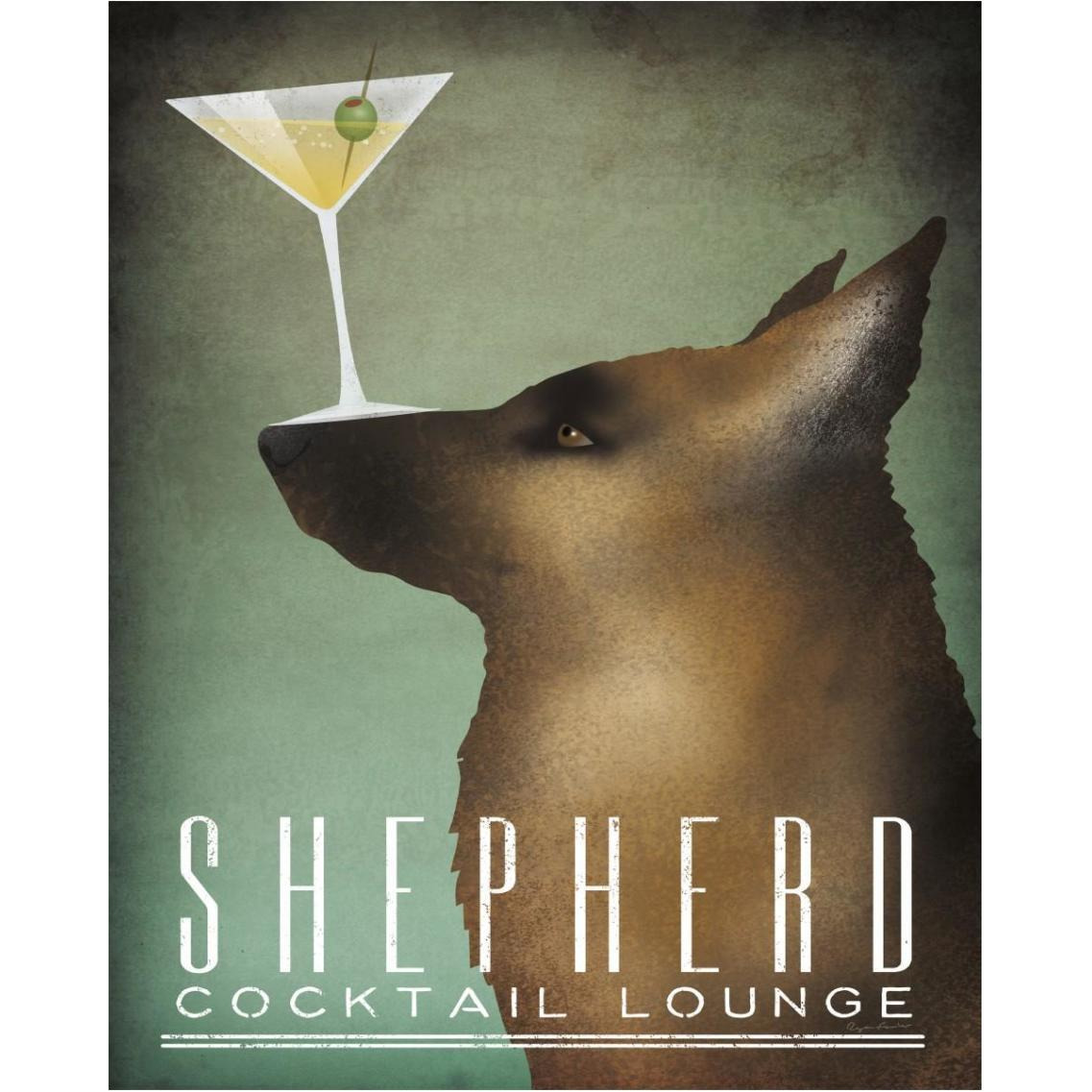 Shepherd Martini -Paper Art-30&quotx37"