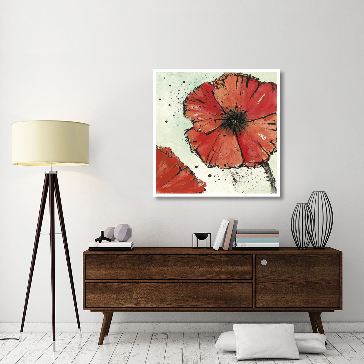 Not a California Poppy IV -Paper Art-42&quotx42"