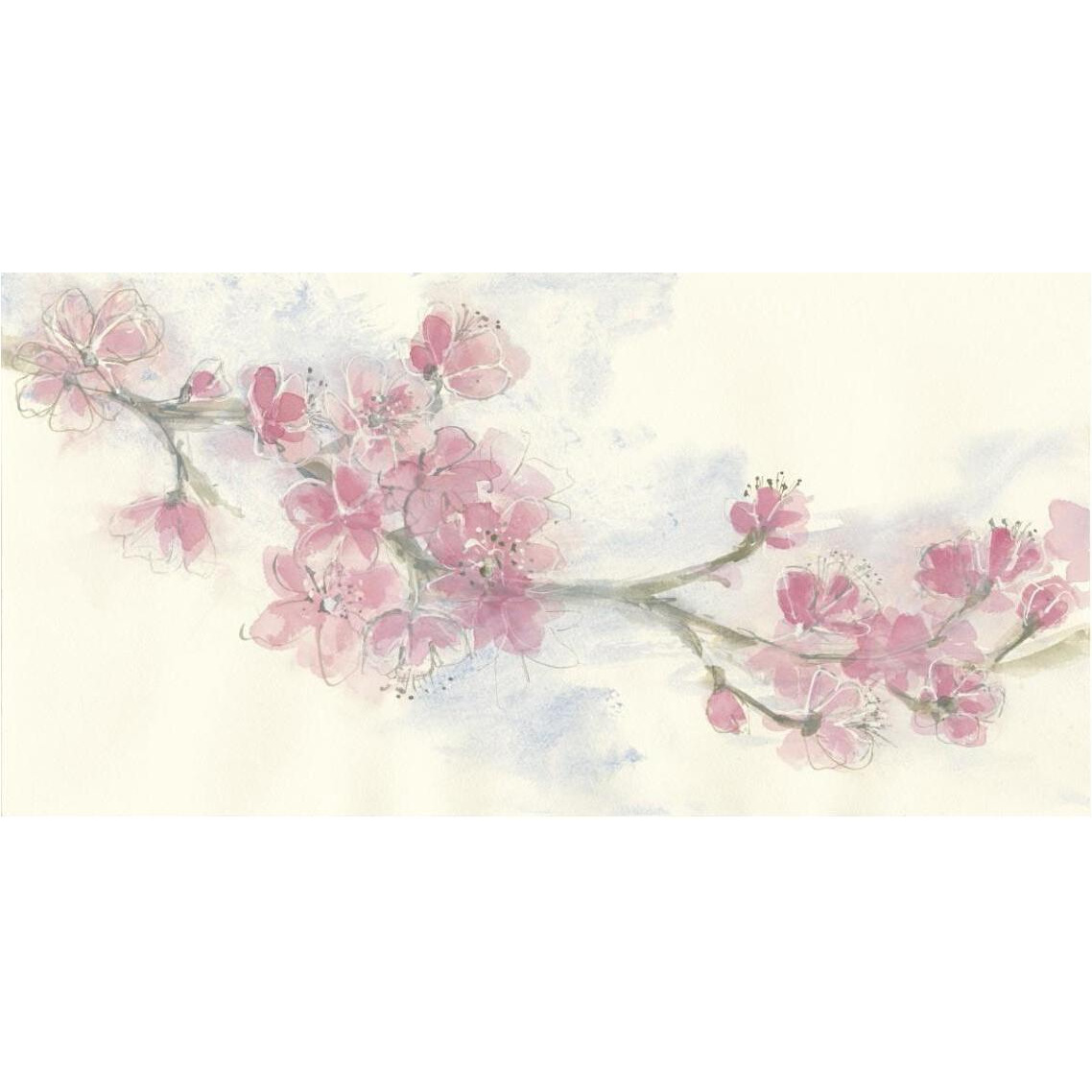 Cherry Blossoms II Crop -Paper Art-38&quotx20"