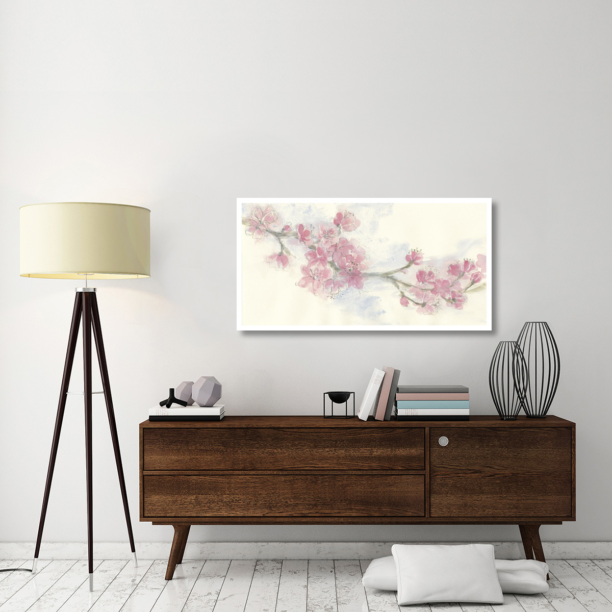 Cherry Blossoms II Crop -Paper Art-50&quotx26"