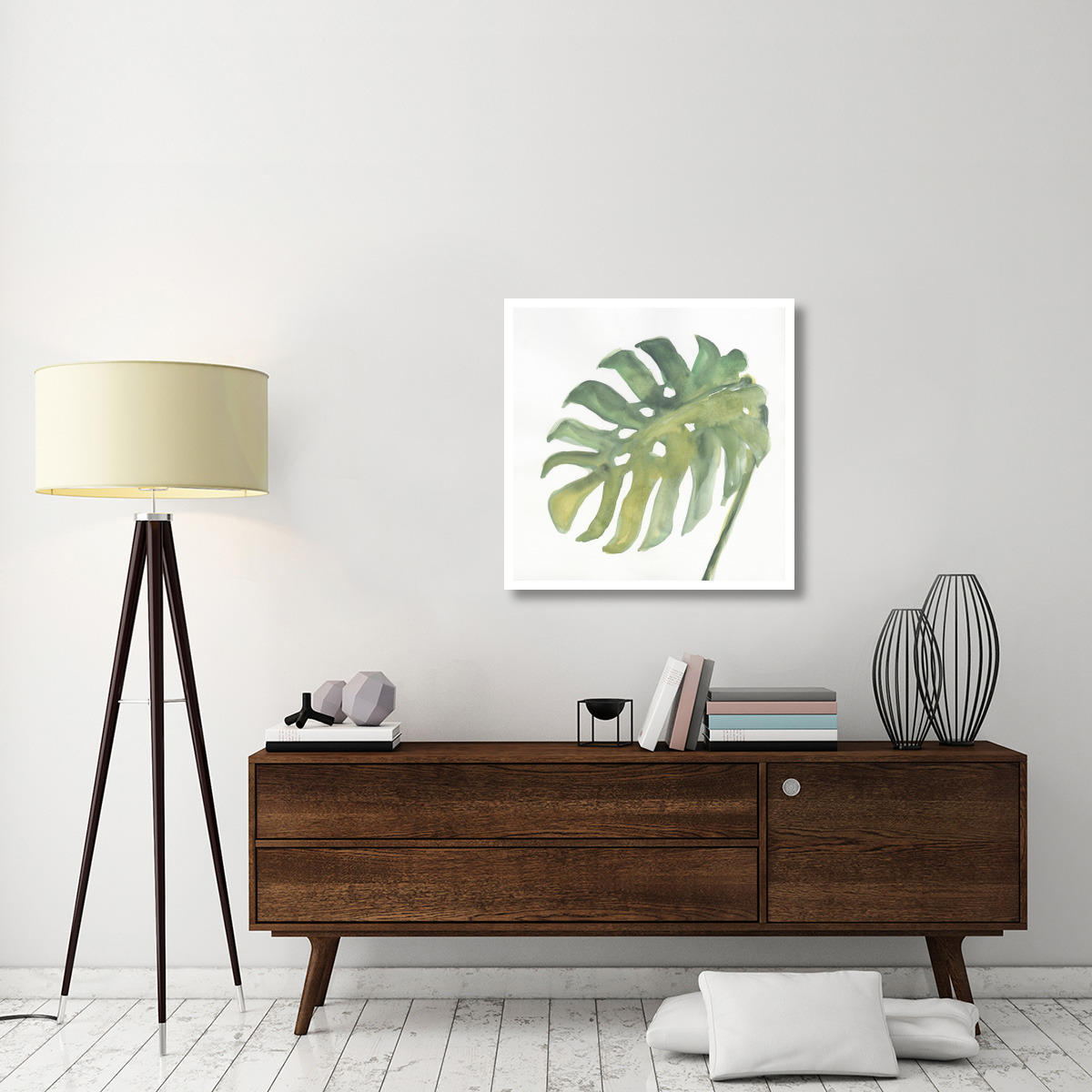 Tropical Palm IV -Paper Art-32&quotx32"