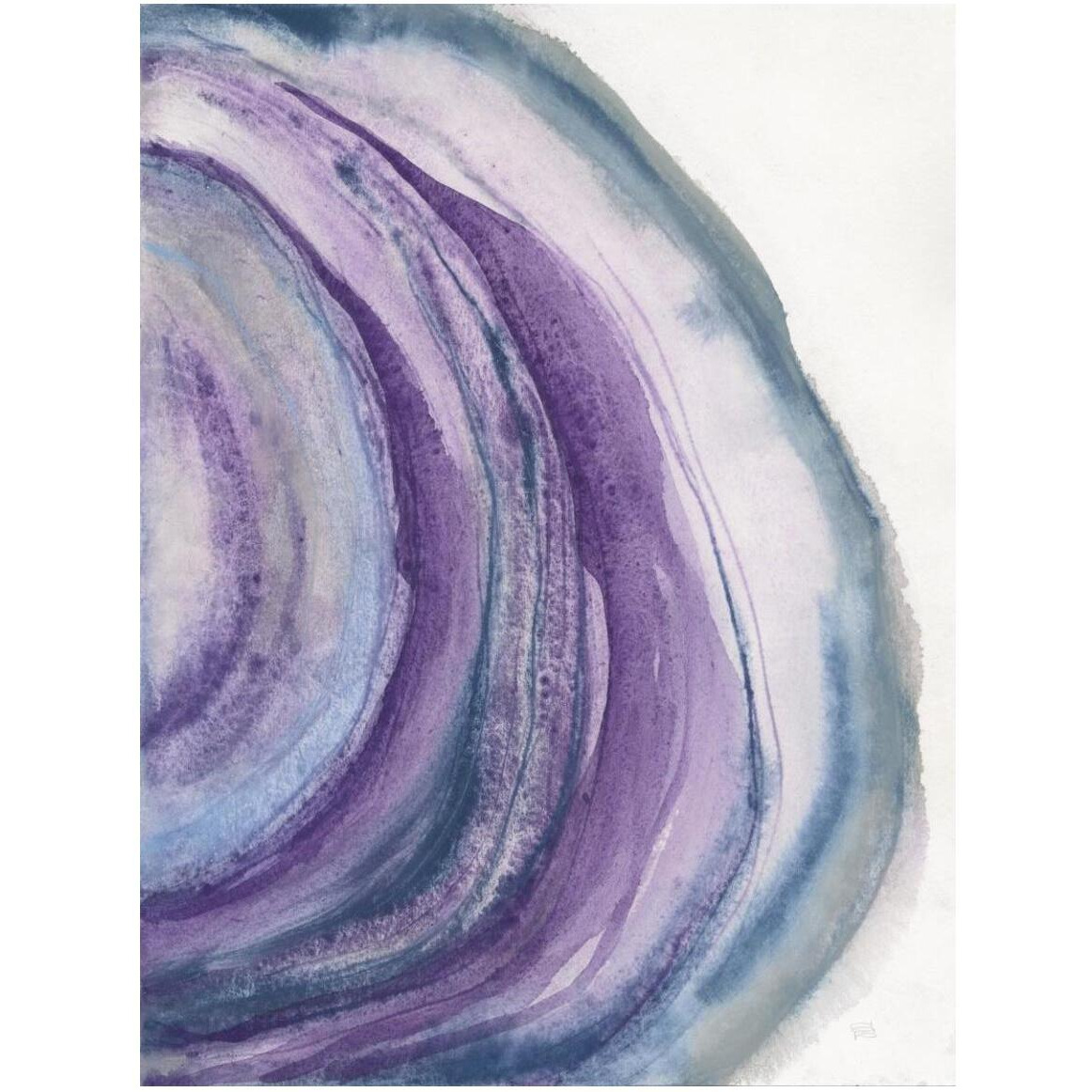 Watercolor Geode II -Paper Art-38&quotx50"