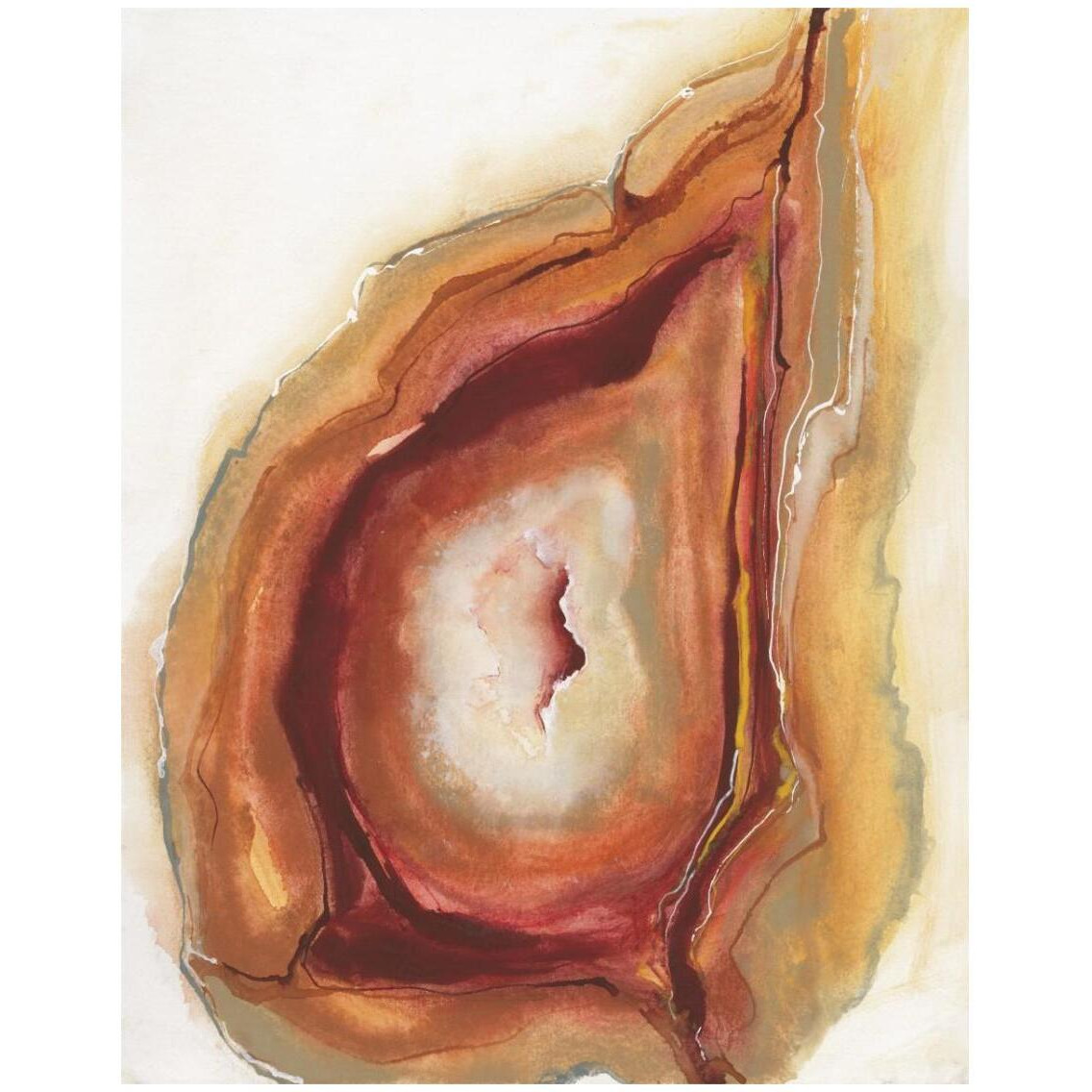 Watercolor Geode V -Paper Art-24&quotx30"