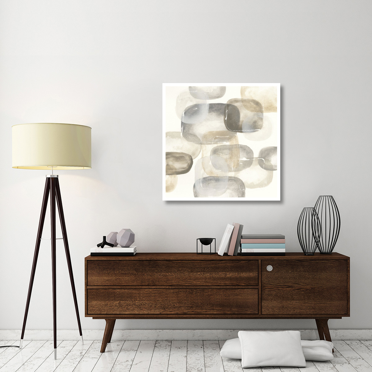 Neutral Stones IV -Paper Art-38&quotx38"