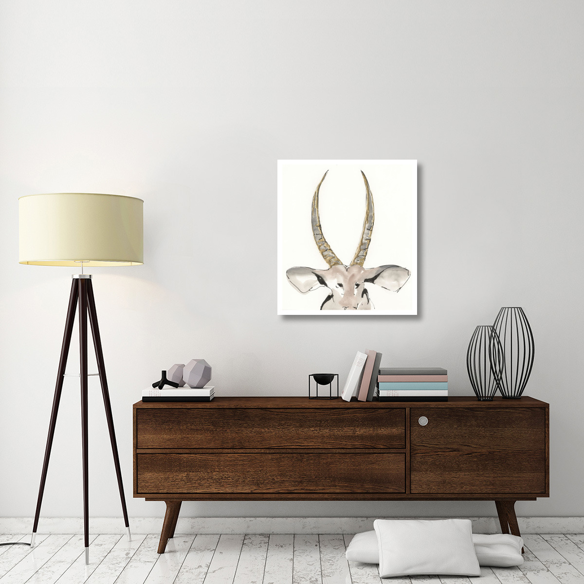 Gilded Antelope -Paper Art-28.7&quotx32"