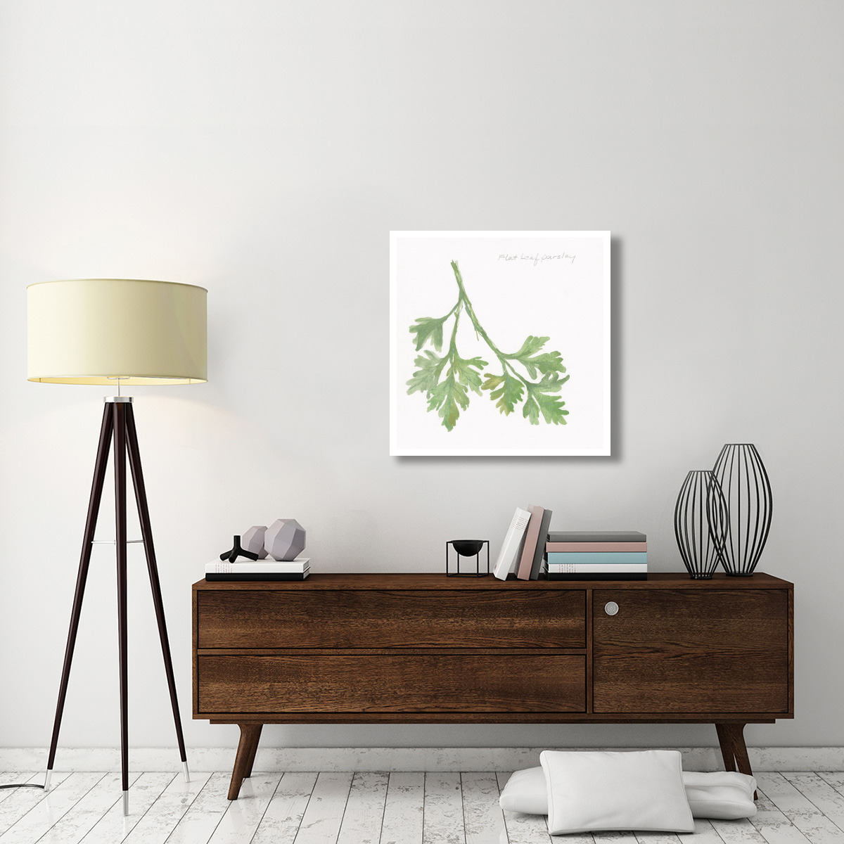 Flat Leaf Parsley -Paper Art-32&quotx32"