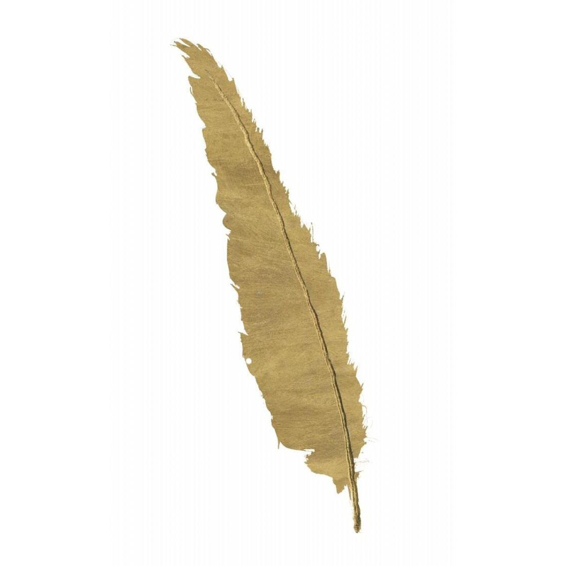 Pure Gold Feather VI -Paper Art-22&quotx32"