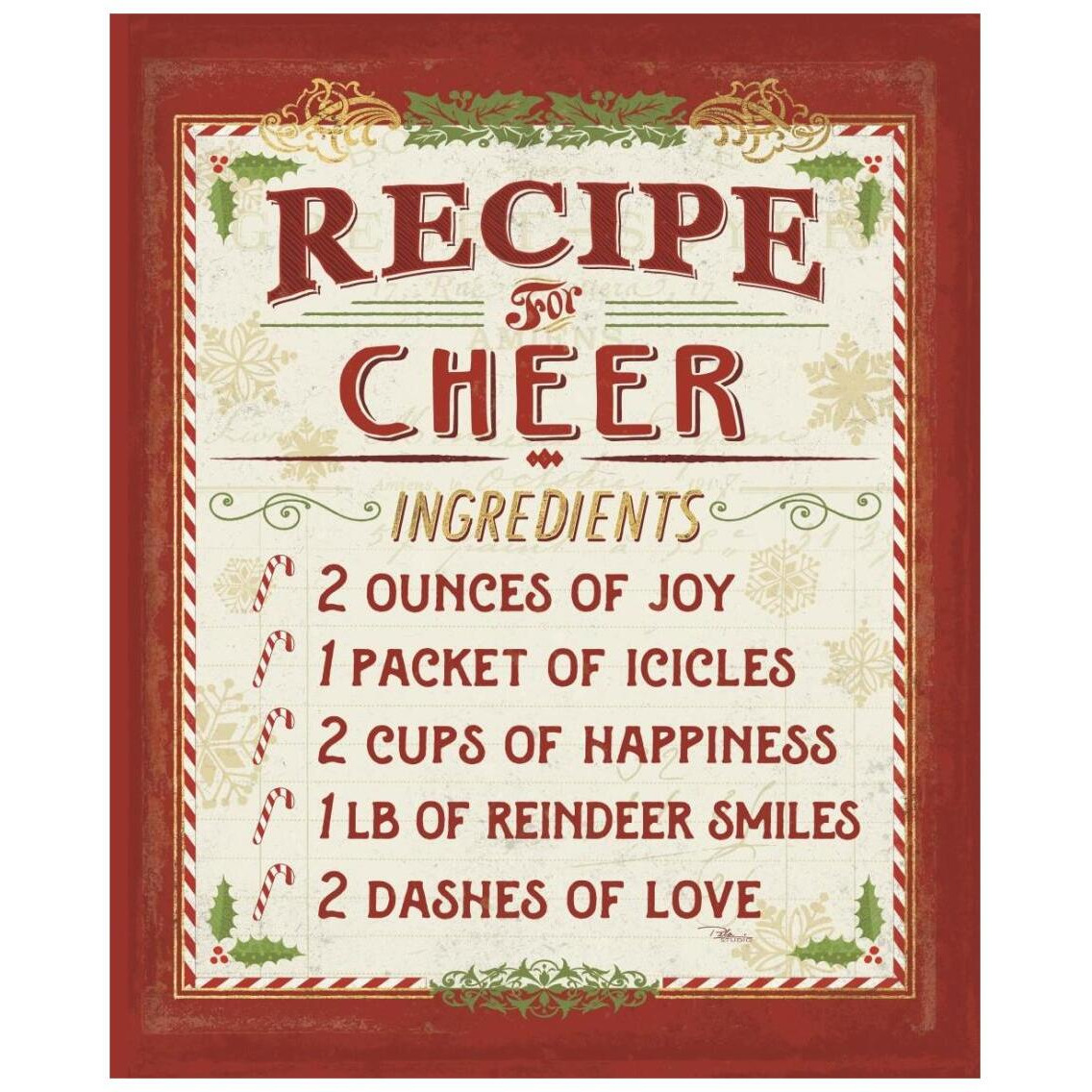 Holiday Recipes I -Paper Art-22&quotx26"