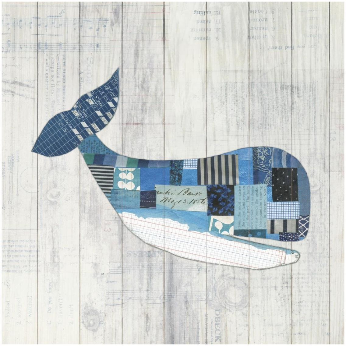 Wind and Waves II Nautical -Paper Art-32&quotx32"