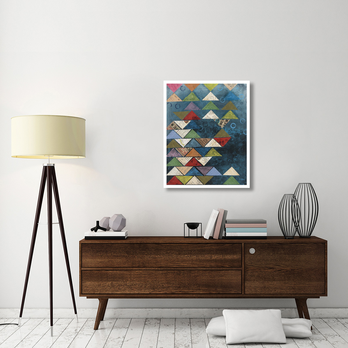 Triangle Background -Paper Art-30&quotx37"