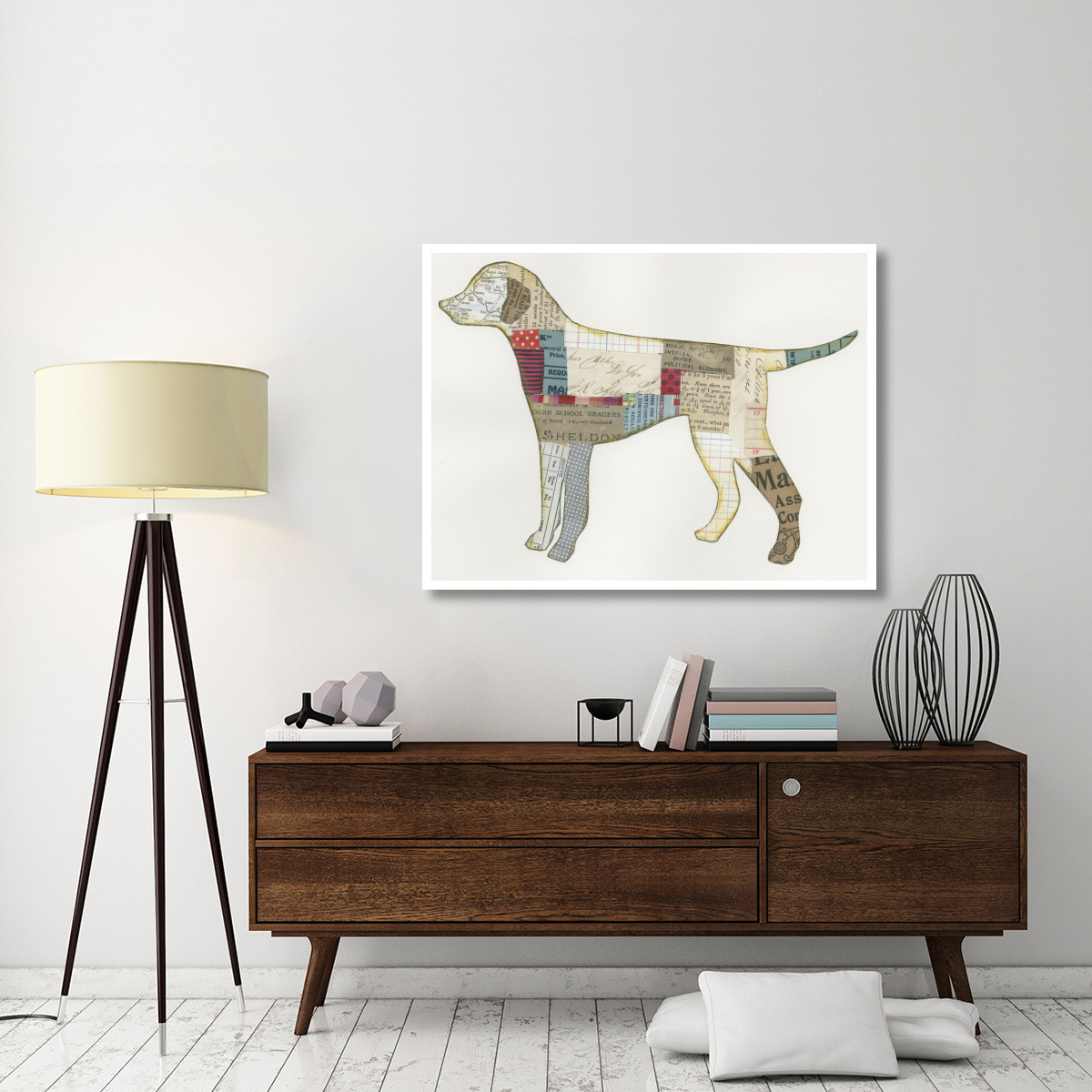 Good Dog II -Paper Art-50&quotx38"