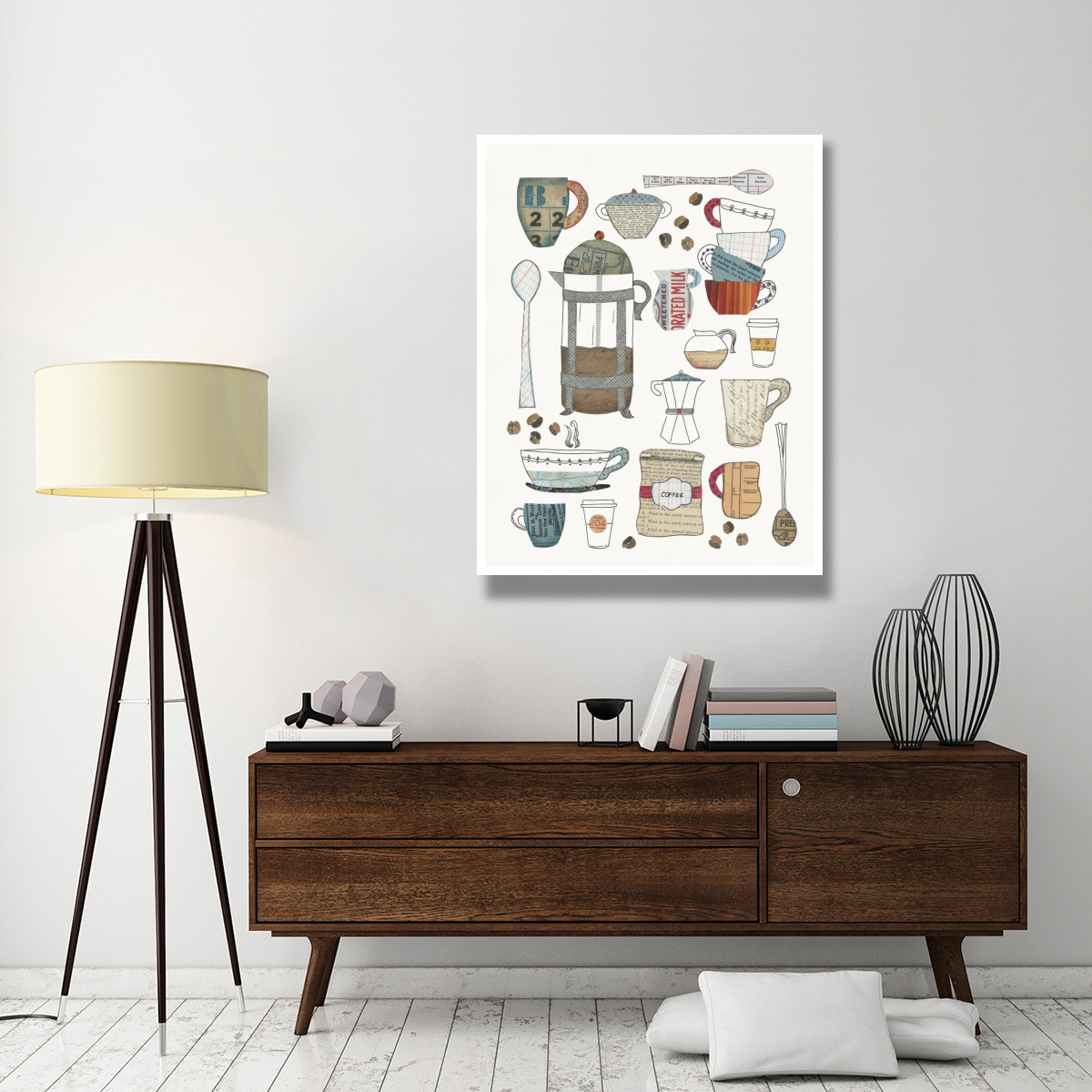 Coffee Chart II v2 -Paper Art-38&quotx50"