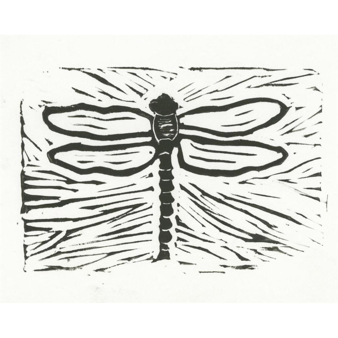 Dragonfly Element -Paper Art-37&quotx30"